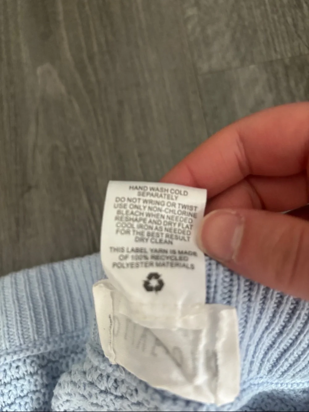 Olive & Oak Pale Blue Knit Set- Top and Midi Skirt - Picture 4 of 6